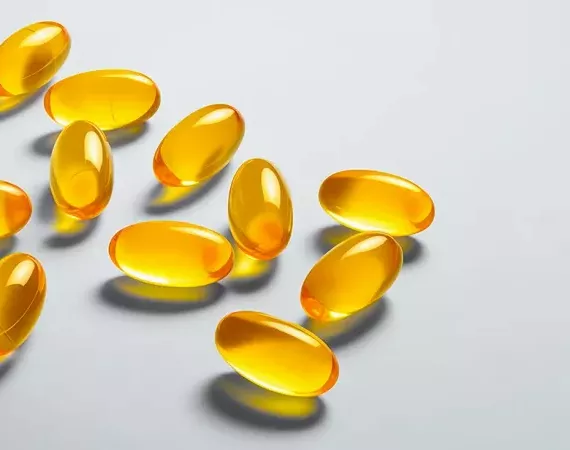 Kapseln mit Öl - Symbol für Vitamin D